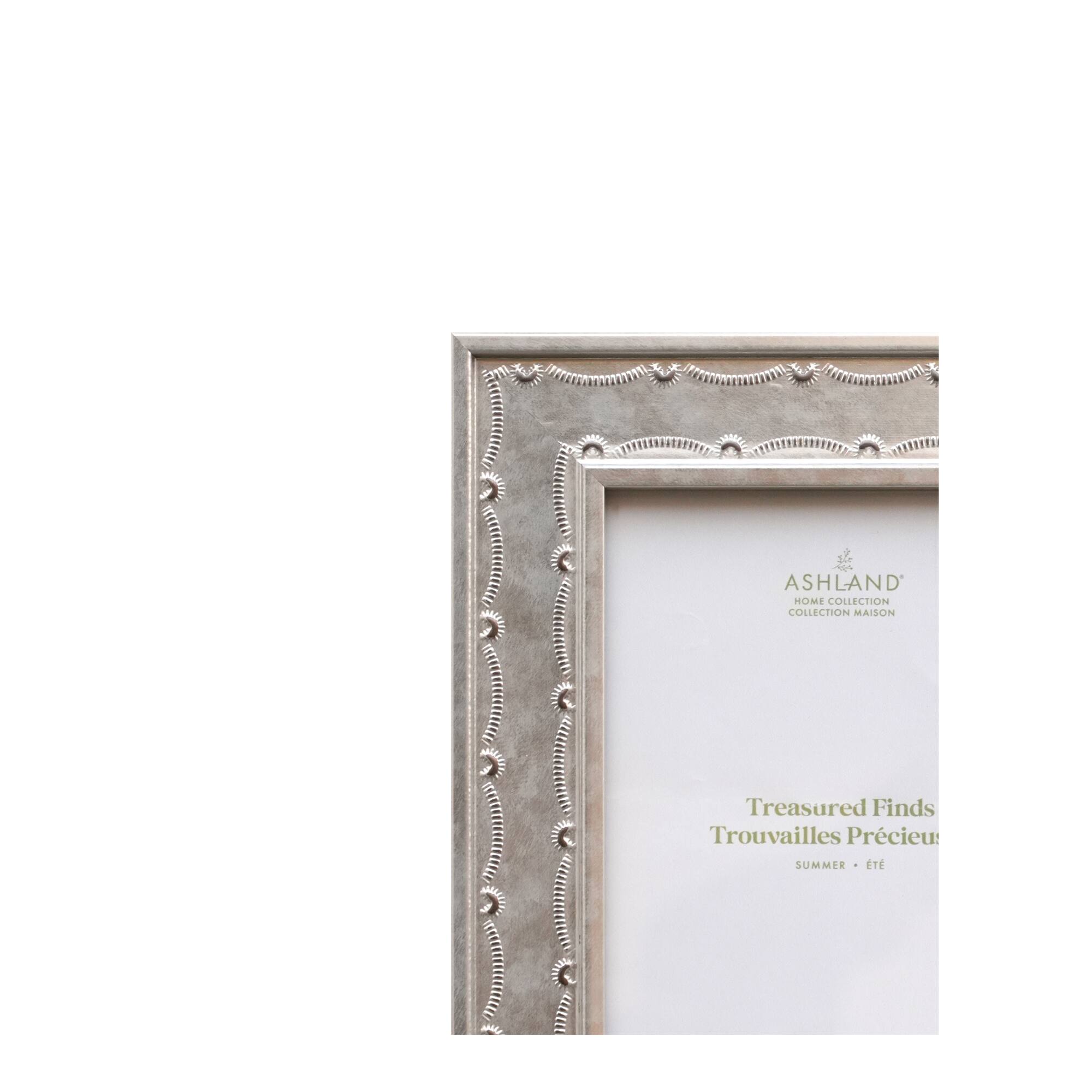 5" x 7" Silver Stamped Tabletop Frame, Treasured Finds by Ashland®